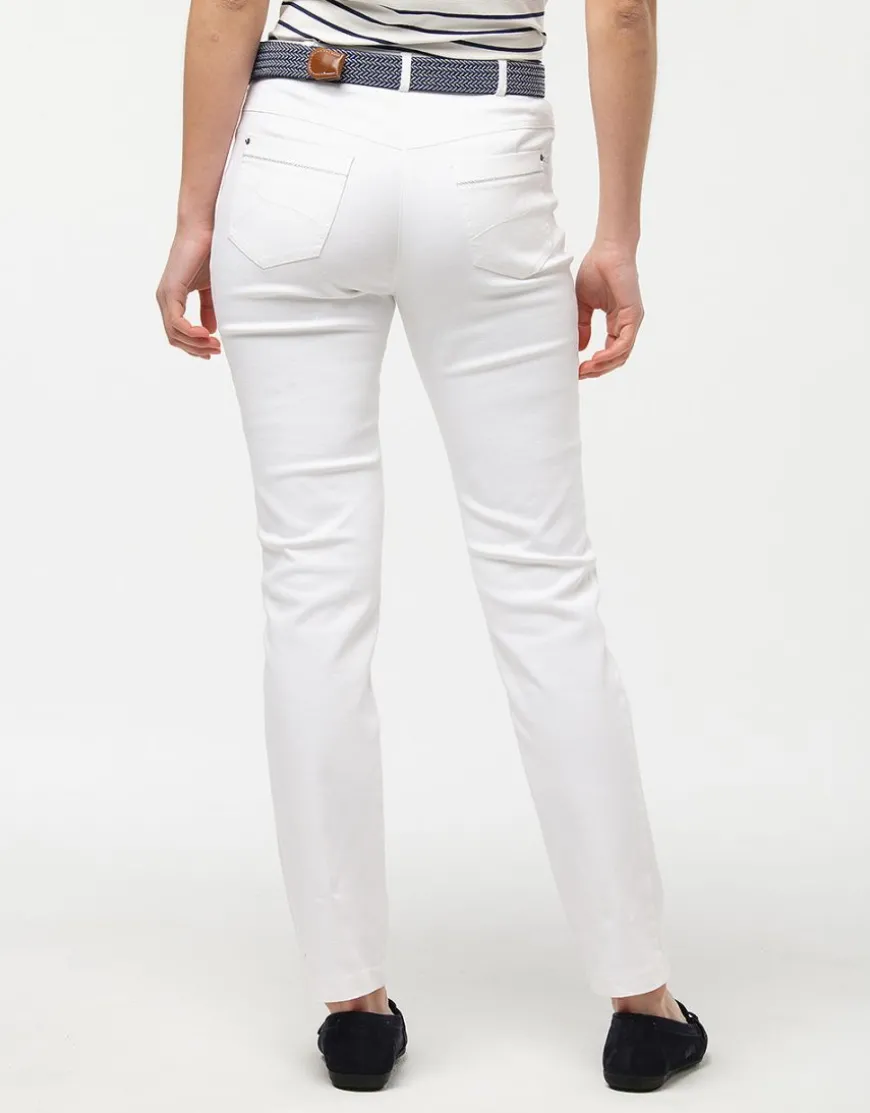 Jean blanc stretch