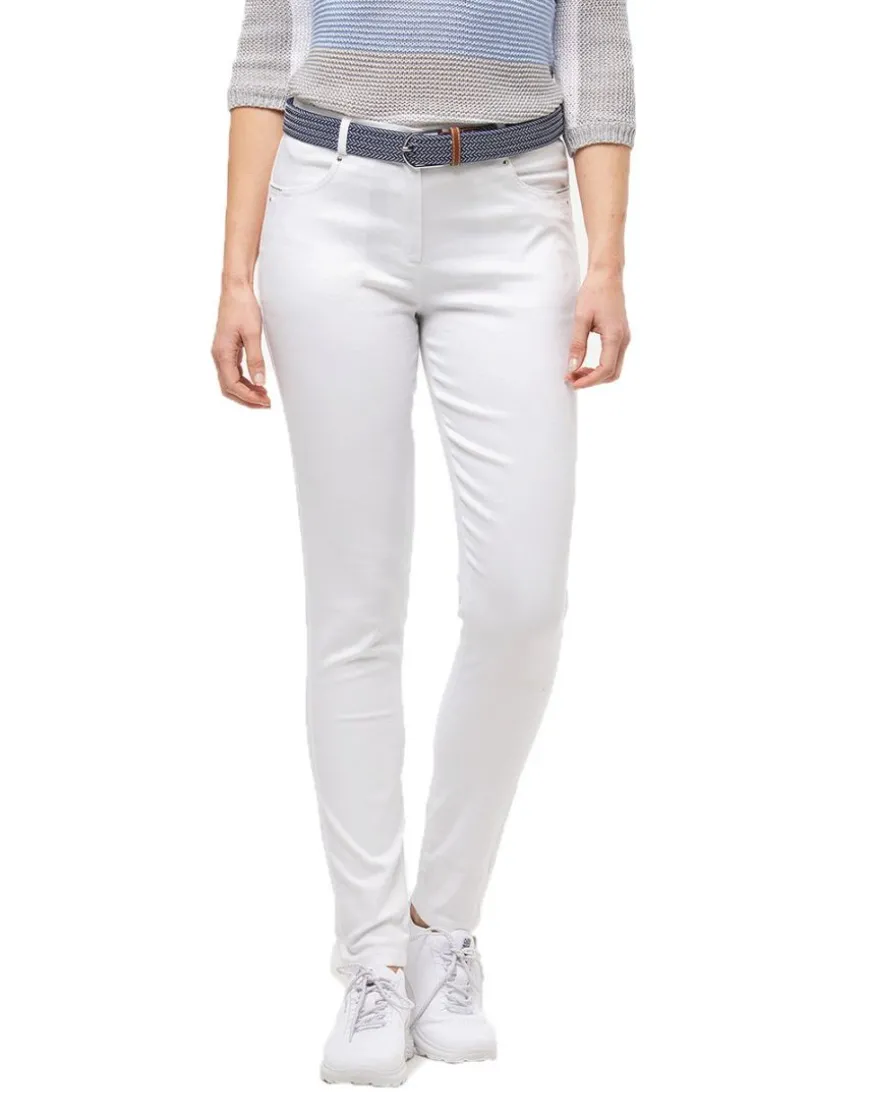 Jean blanc stretch coton