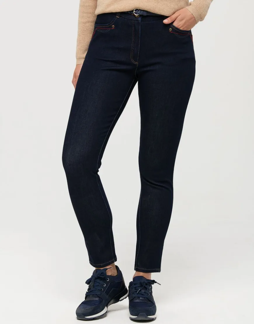 Jean brut 7/8è bi-stretch
