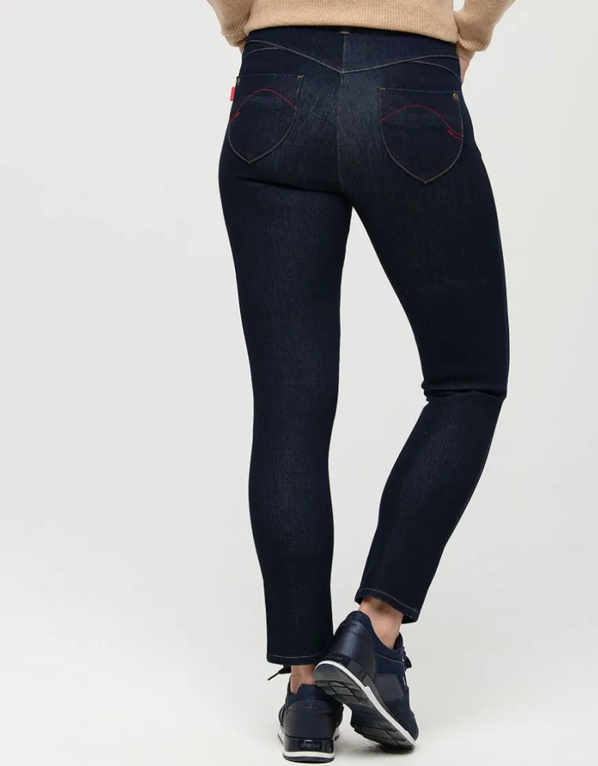 Jean brut 7/8è bi-stretch