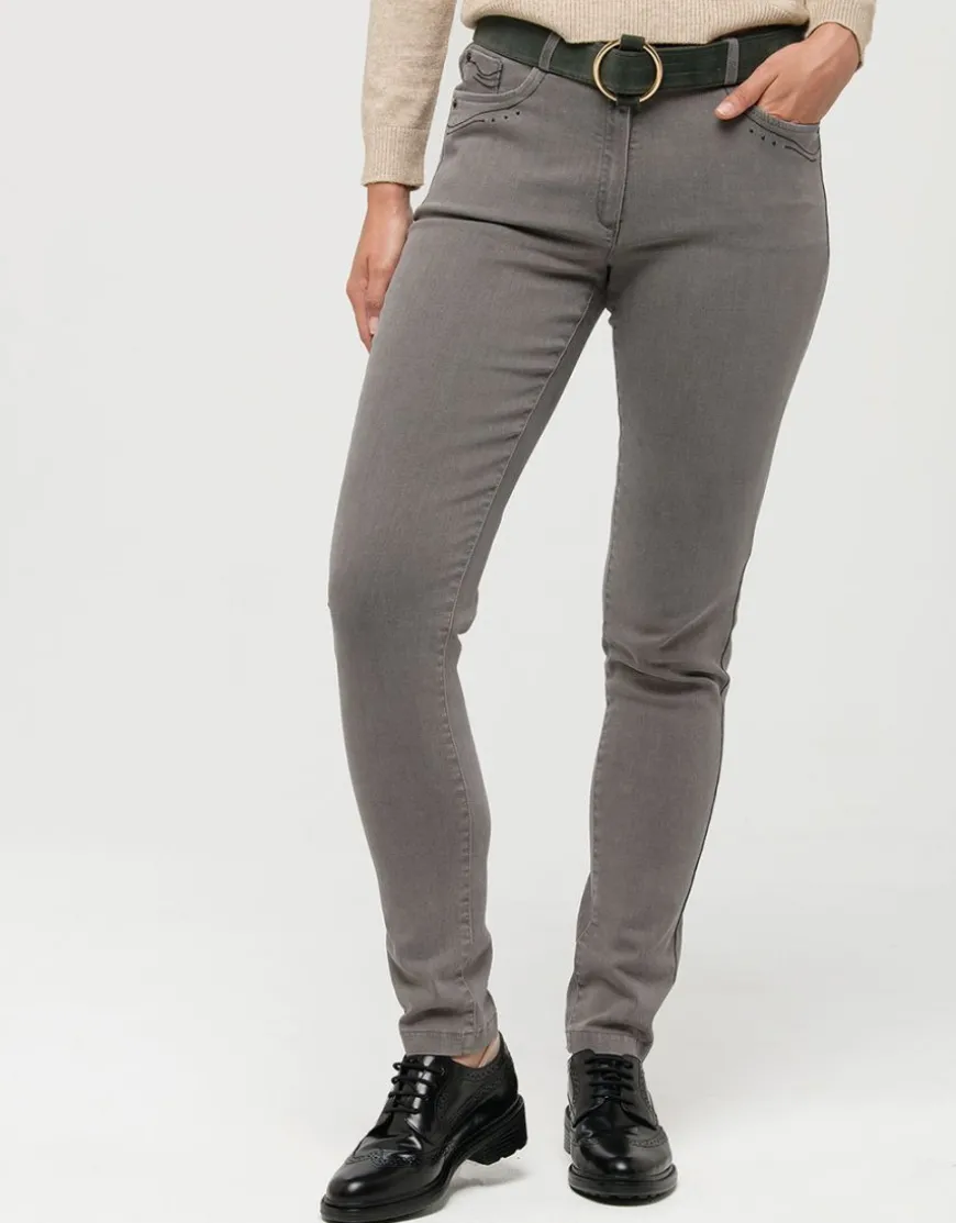 Jean gris slim stretch