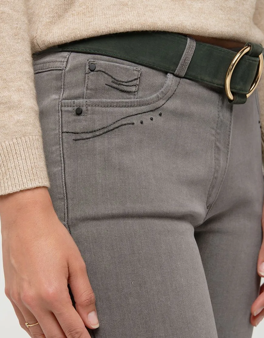 Jean gris slim stretch