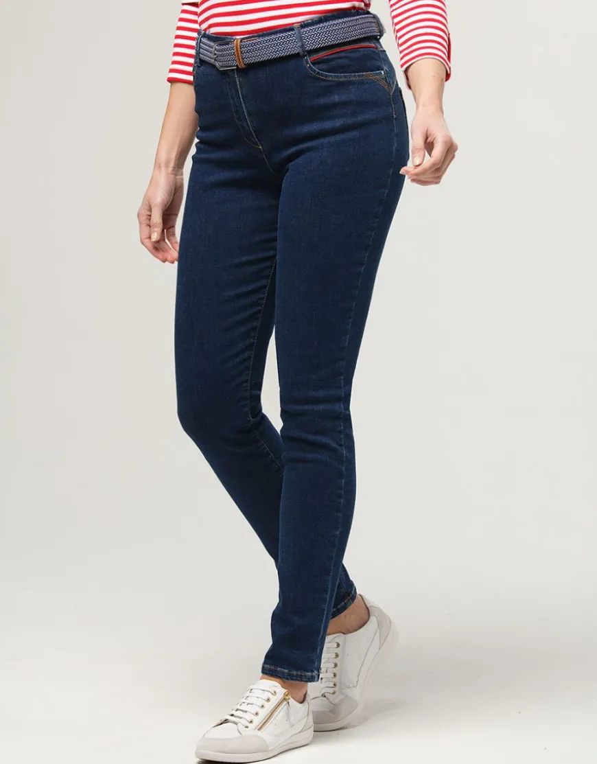 Jean slim bleu coton