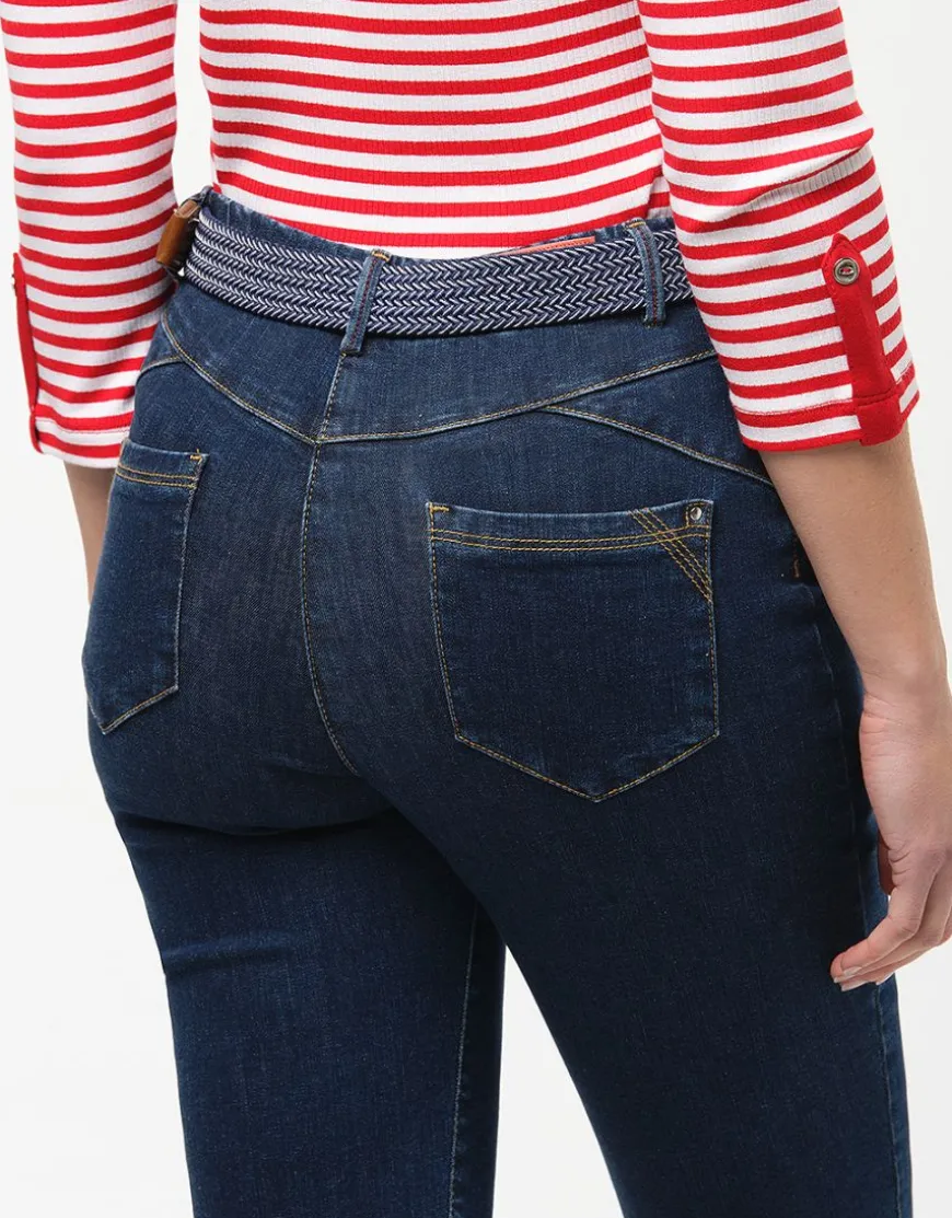 Jean slim bleu coton