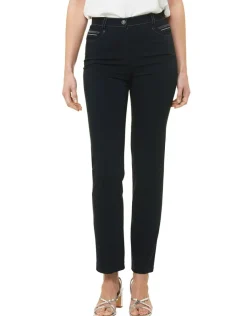 Jegging droit bleu marine