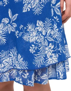 Jupe 100% coton bleu