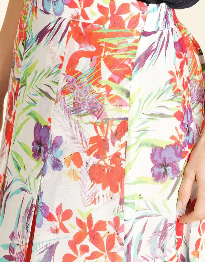 Jupe chic voile imprimé