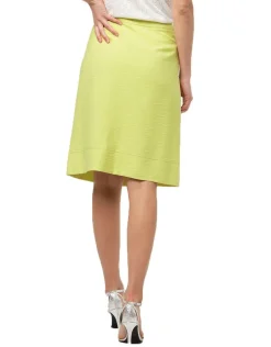 Jupe droite vert anis