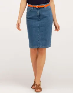 Jupe jean stretch