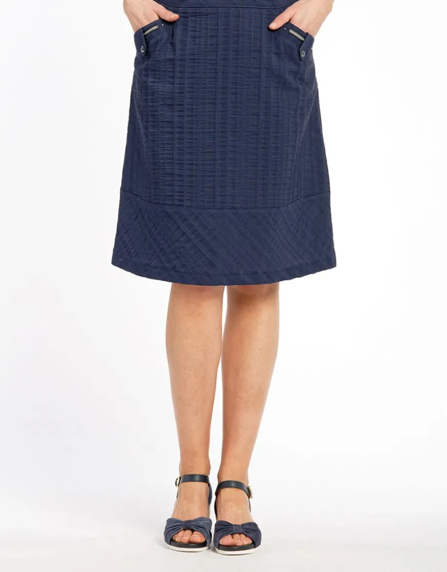 Jupe légère bleue marine