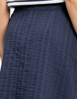 Jupe légère bleue marine