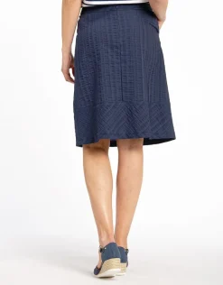 Jupe légère bleue marine