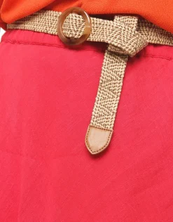 Jupe rouge coton