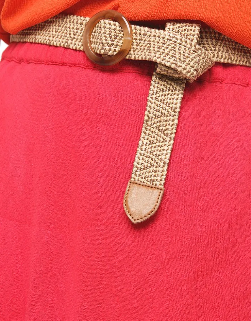 Jupe rouge coton