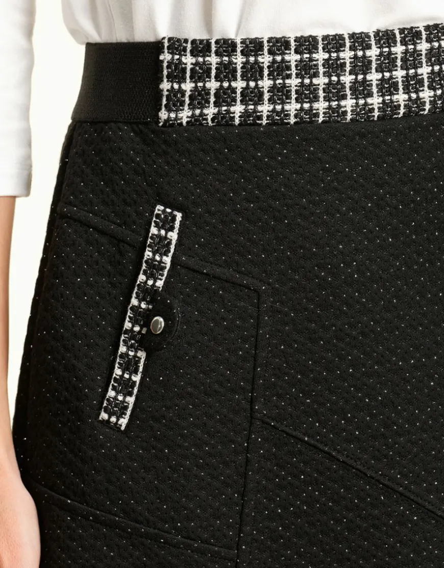 Jupe stretch noire chic