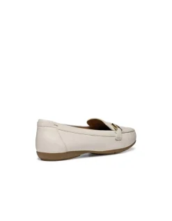 Mocassin léger cuir blanc GEOX