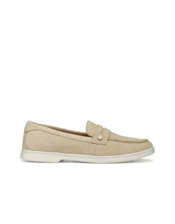 Mocassin léger daim beige GEOX
