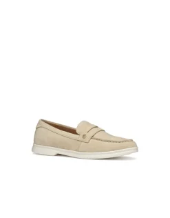 Mocassin léger daim beige GEOX