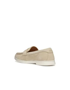 Mocassin léger daim beige GEOX