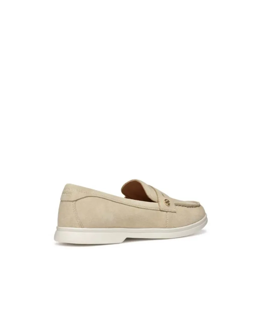 Mocassin léger daim beige GEOX