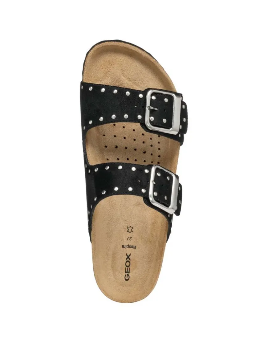 Mules plates noir GEOX