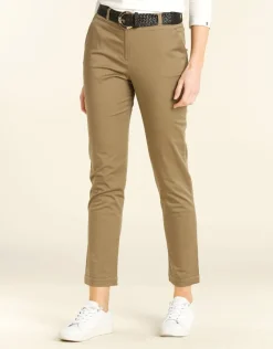 Pantalon 7/8e beige taupe