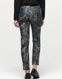 Pantalon imprimé feuilles