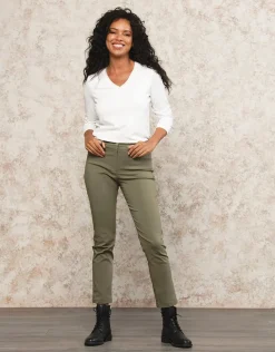 Pantalon kaki 7/8ème