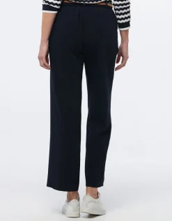 Pantalon large chic bleu