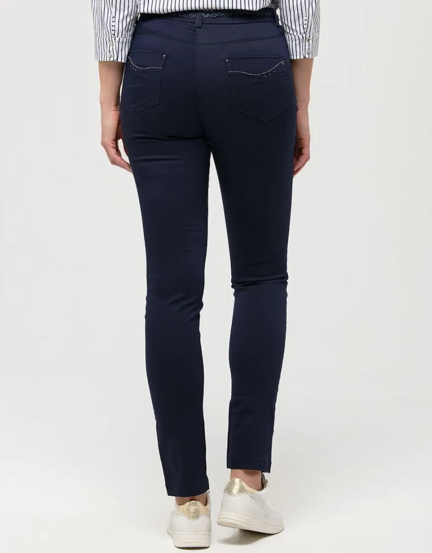 Pantalon marine coton