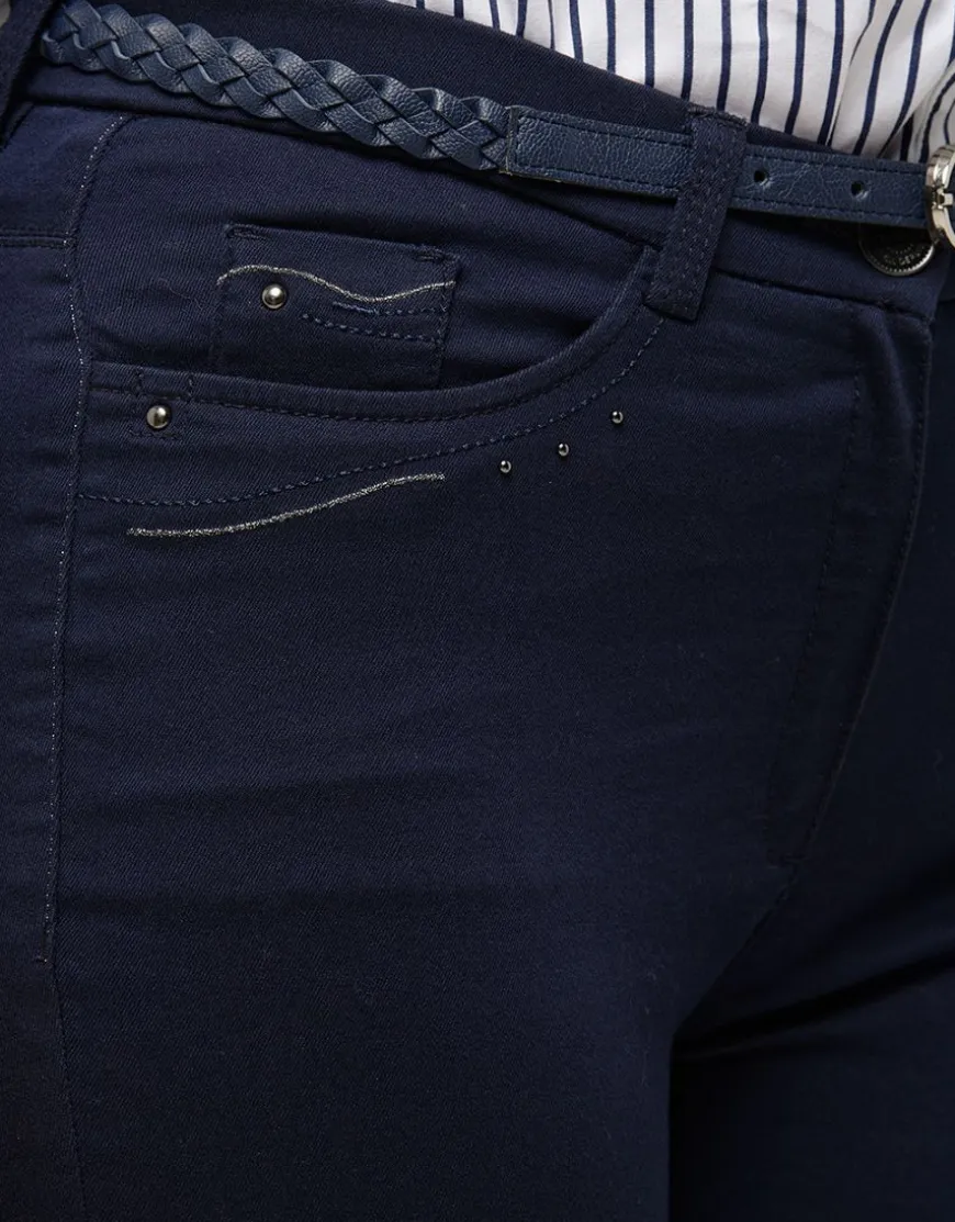 Pantalon marine coton