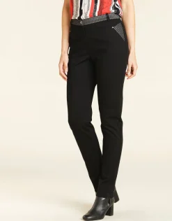 Pantalon noir chevrons