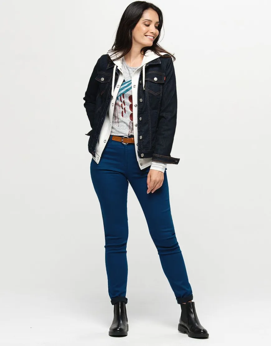 Pantalon slim bleu