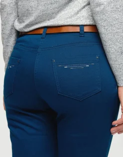 Pantalon slim bleu