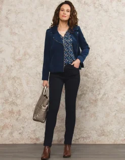 Pantalon slim Milano bleu