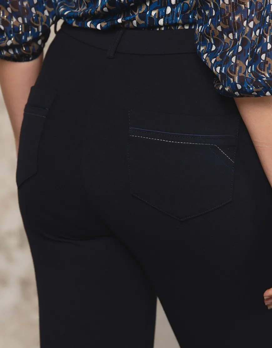 Pantalon slim Milano bleu