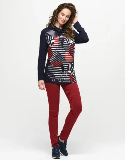 Pantalon slim rouge