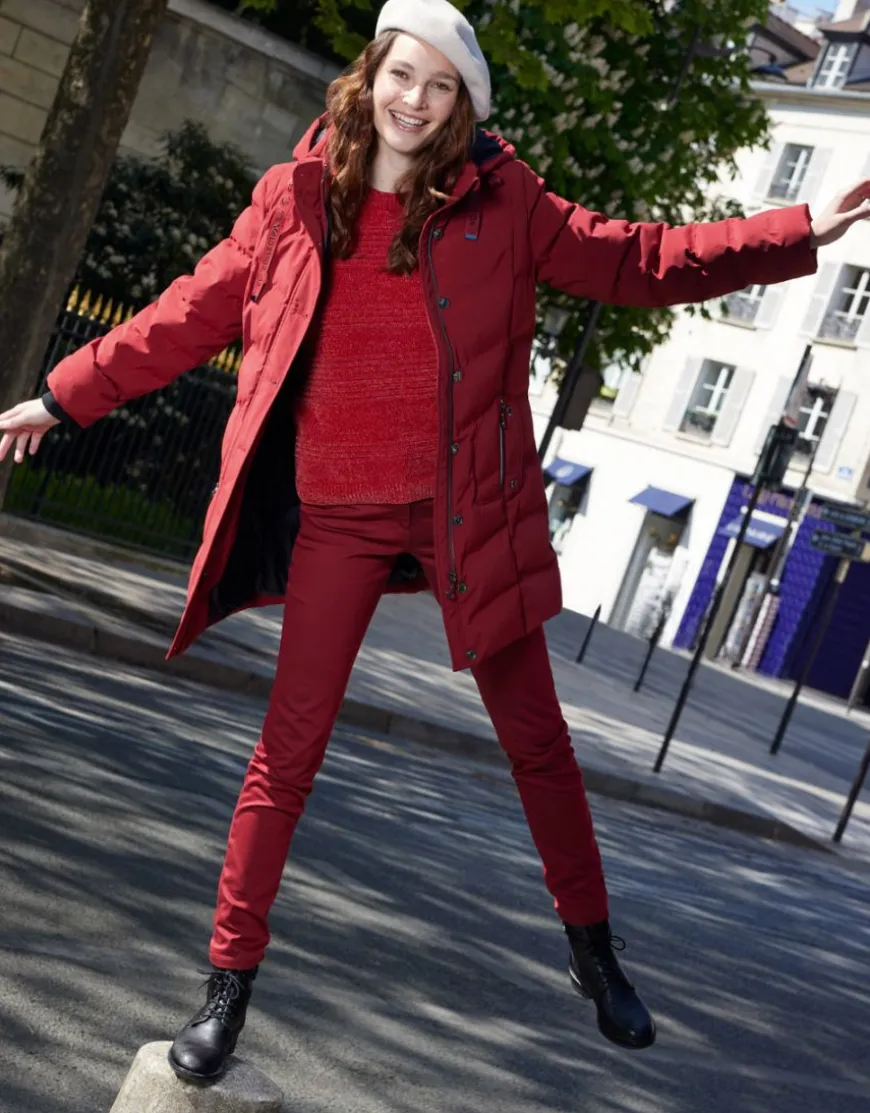 Pantalon slim rouge