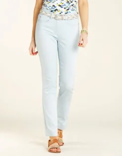 Pantalon stretch bleu