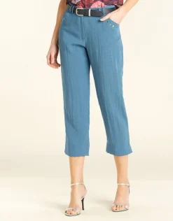 Pantalon tailleur bleu