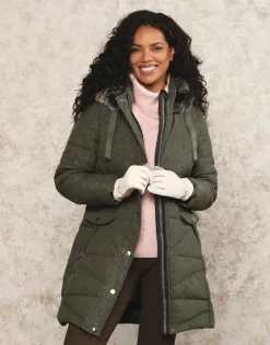 Parka kaki imprimée