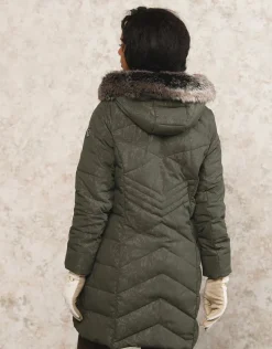 Parka kaki imprimée