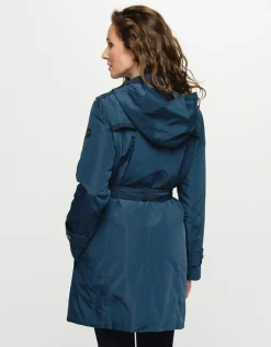 Parka trench bleu