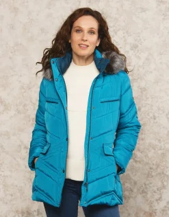 Parkas longue bleue