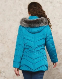 Parkas longue bleue