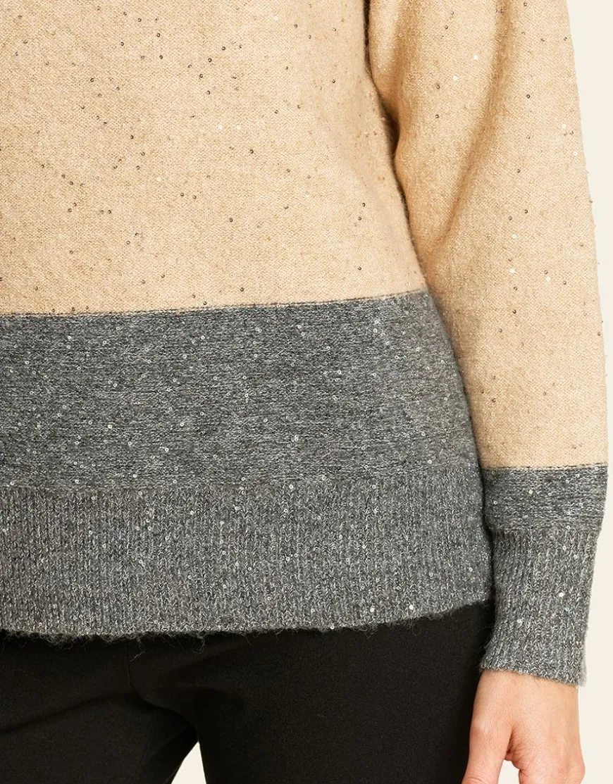 Pull ample col roulé