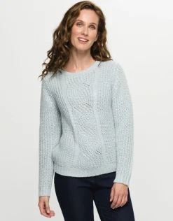 Pull bleu douillet