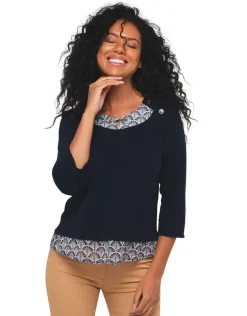 Pull bleu marine