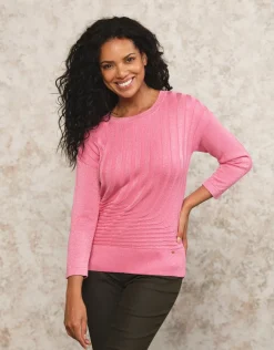 Pull rose métallisé