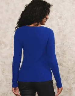 Pull V laine et cachemire